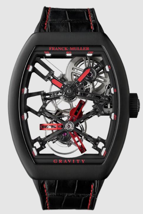 Buy Franck Muller VANGUARD GRAVITY SKELETON Replica Watch for sale Cheap Price V45TGRAVITYCSSQT TTNRBRER - Click Image to Close